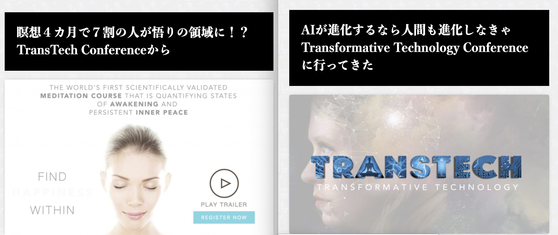 【コラム】日本人には瞑想よりもマインド風呂ネスがいい（TransTech Conferenceの記事を書き終えて）