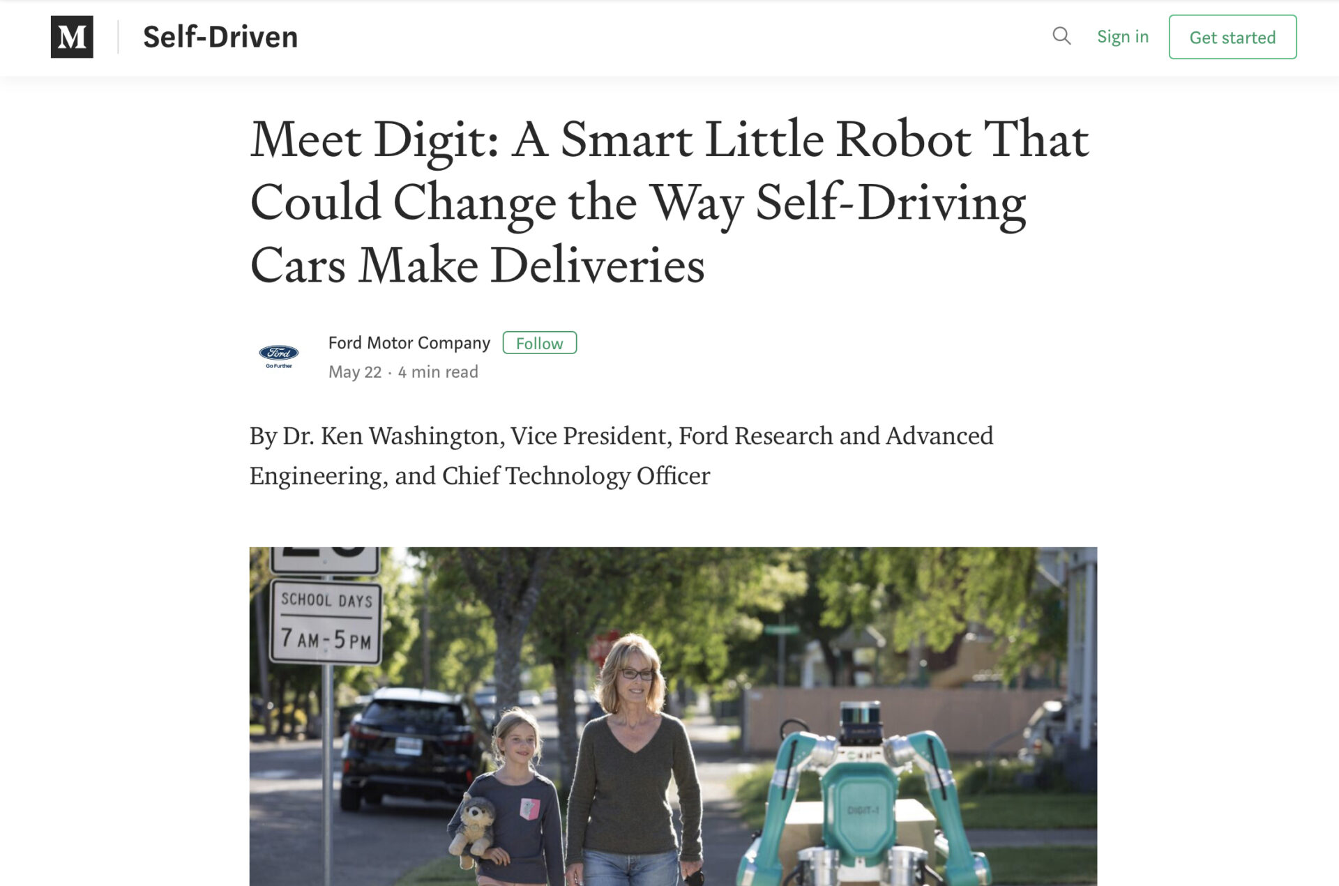自動走行車xロボット Fordのコンセプトモデル