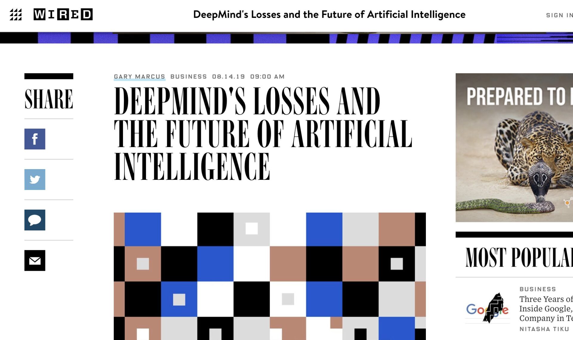 AIベンチャーの雄、英DeepMindのやり方は、ほとんどの社会課題解決に適さない！？