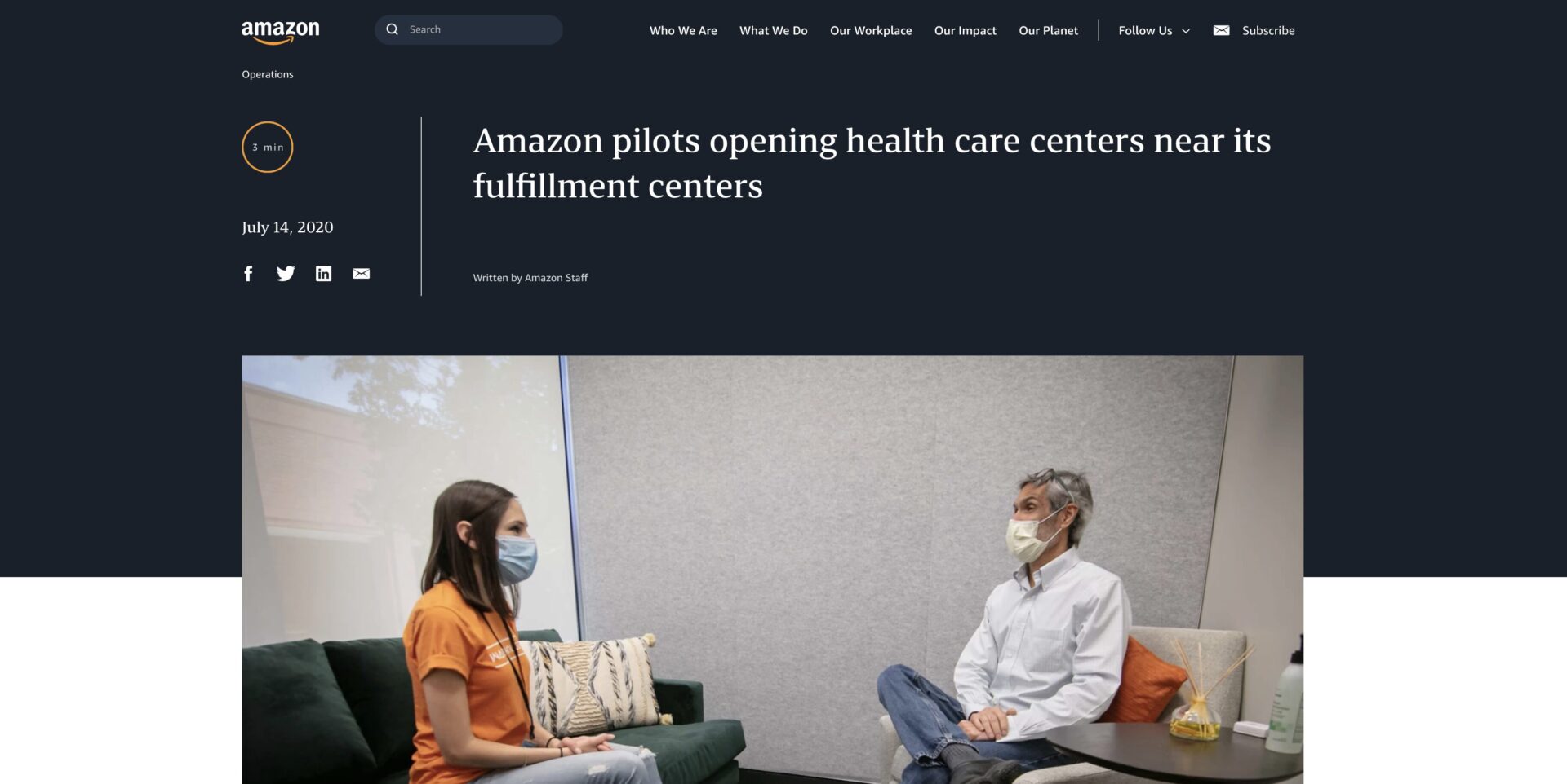 「医療にイノベーションを」米Amazonという巨人が動き出した