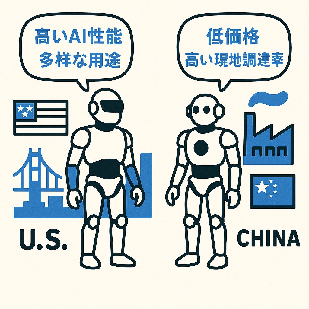 米中人型ロボット産業比較：2025年量産元年を迎えて