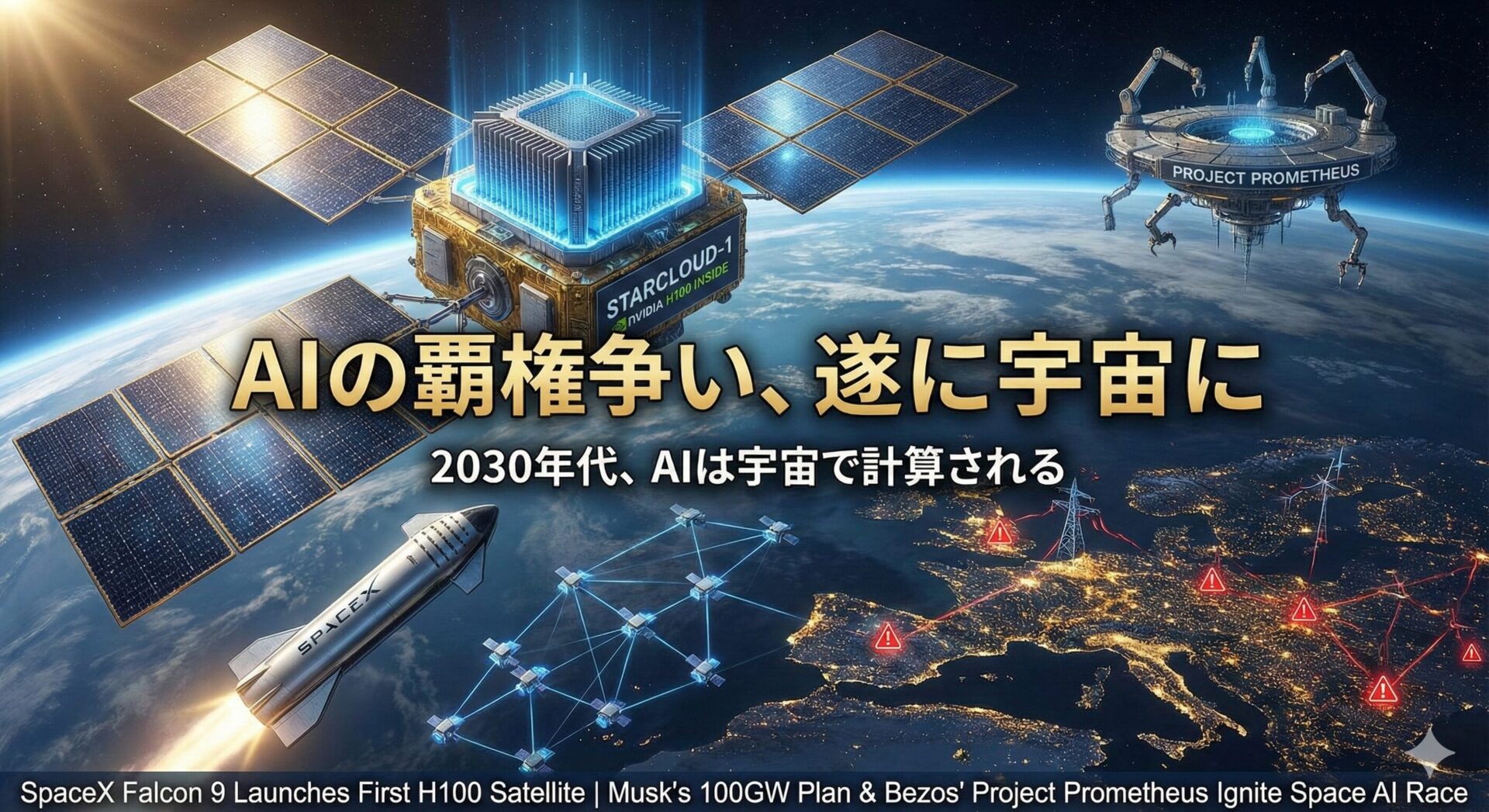 AIの覇権争い、遂に宇宙に