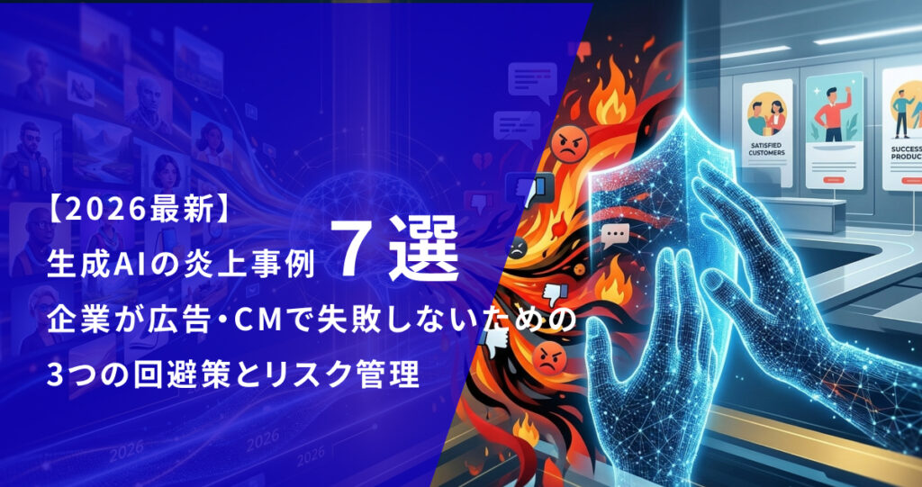 【2026最新】生成AIの炎上事例７選｜企業が広告・CMで失敗しないための3つの回避策とリスク管理
