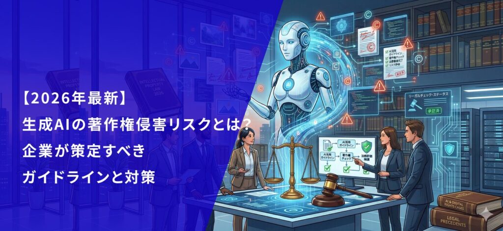 【2026年最新】生成AIの著作権侵害リスクとは？企業が策定すべきガイドラインと対策