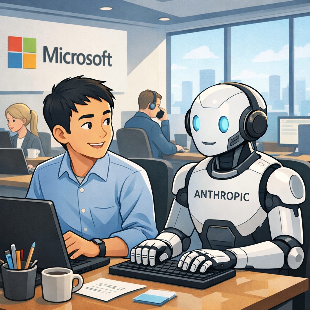 Microsoft CopilotにAnthropic技術統合