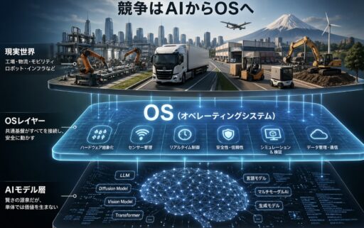 フィジカルAIは生成AIの延長ではない＝競争はAIからOSへ