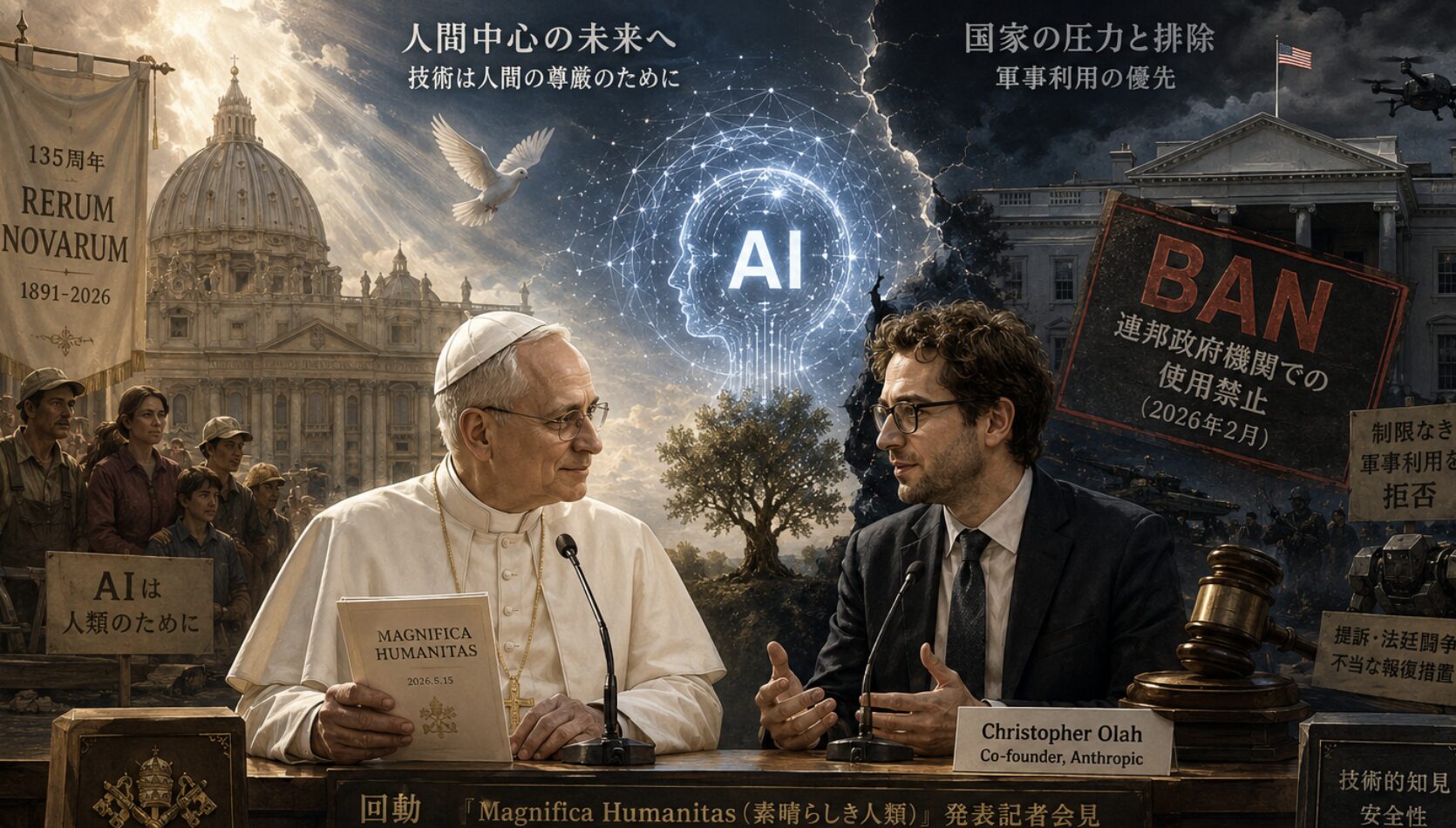 バチカンが選んだ「AIの安全性」——教皇レオ14世、Anthropic共同創業者と異例の共演へ