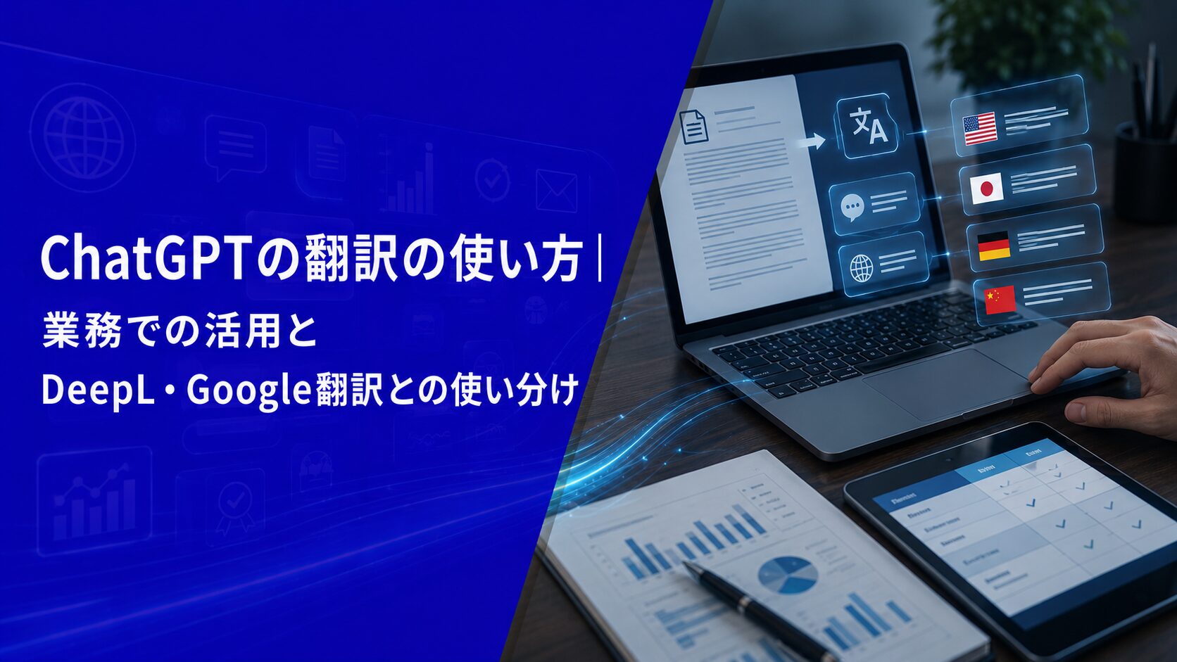 ChatGPTの翻訳の使い方｜業務での活用とDeepL・Google翻訳との使い分け【2026年版】