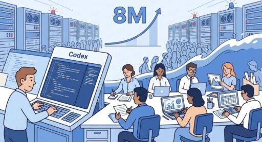 OpenAIのCodex800万人に急増＝開発以外の利用増で