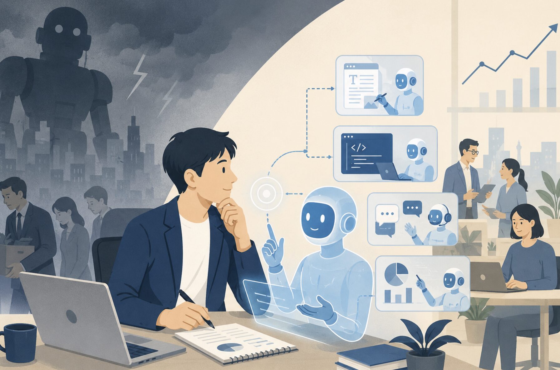 AIによる大量失業はまだ起きない＝Anthropic経済研究責任者