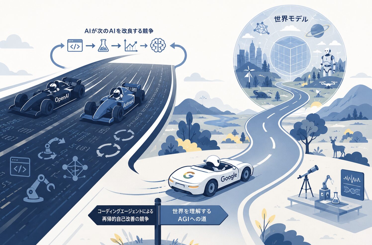 GoogleはAI競争から脱落したのではなく、抜け出したという説