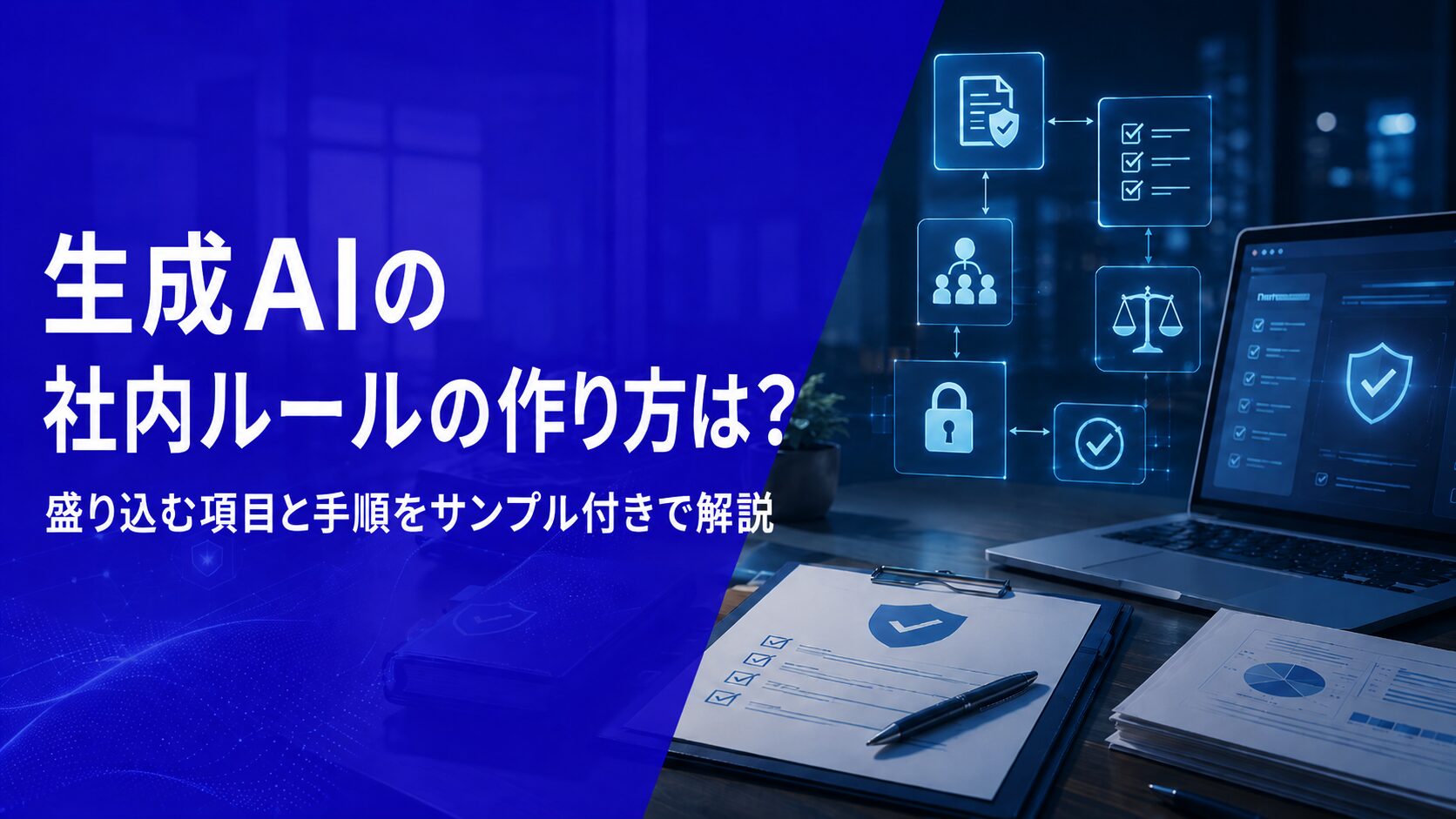 生成AIの社内ルールの作り方は？盛り込む項目と手順をサンプル付きで解説【2026年版】
