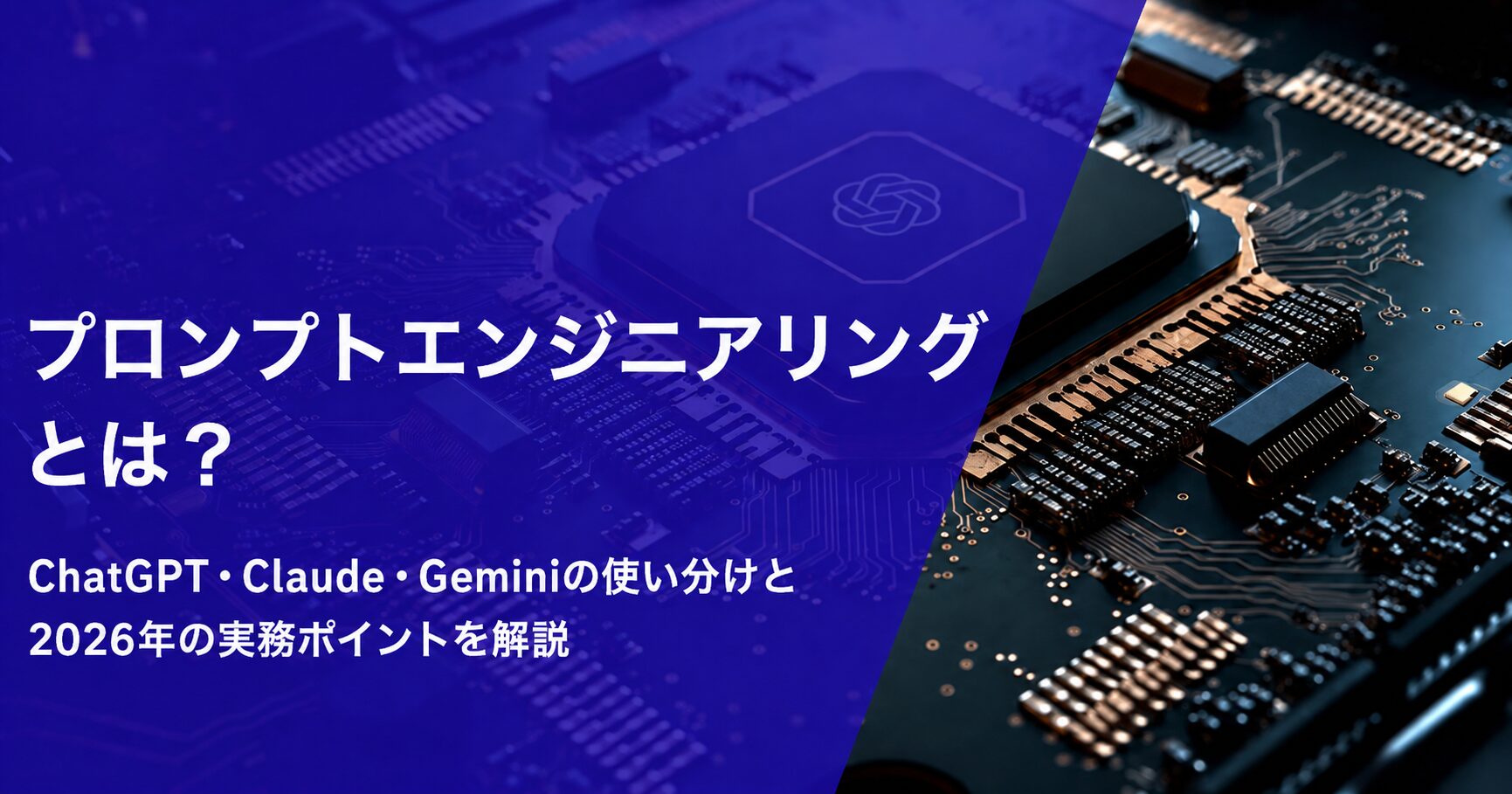 プロンプトエンジニアリングとは？ChatGPT・Claude・Geminiの使い分けと2026年の実務ポイントを解説