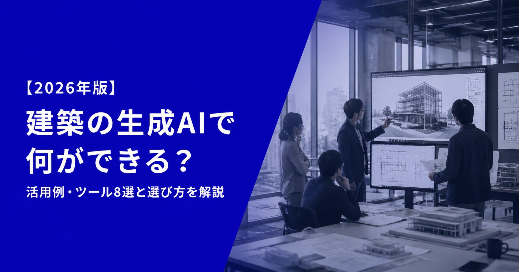 建築業界で生成AIは何ができる？活用例・ツール8選と選び方を解説