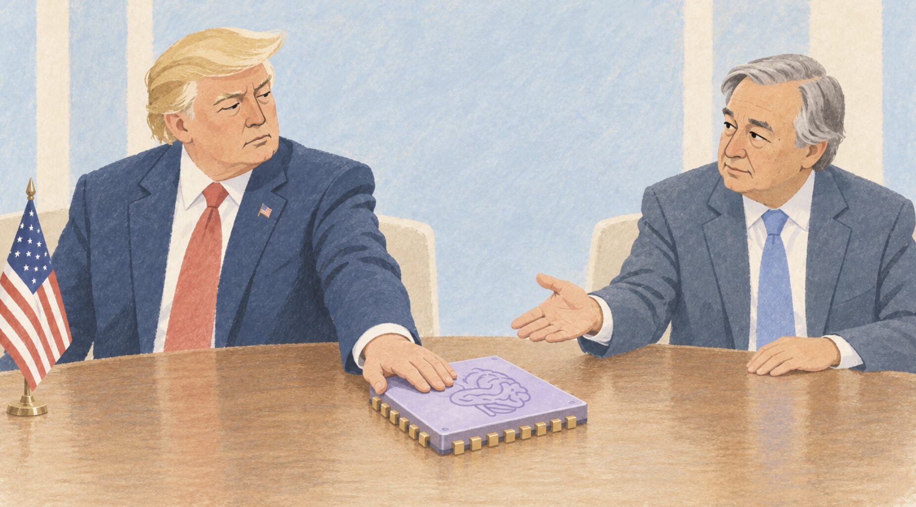 AI管理の主導権巡り対立 トランプ大統領、国連で国際統制を拒否