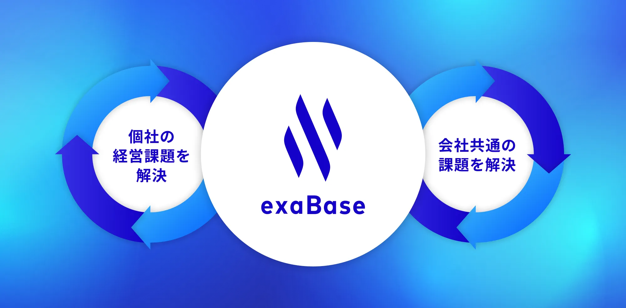 exaBase: 個社の経営課題を解決 / 会社共通の課題を解決